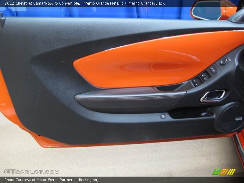 Inferno Orange Metallic / Inferno Orange/Black 2012 Chevrolet Camaro SS/RS Convertible