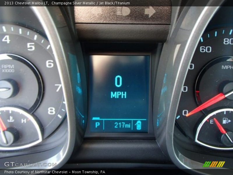 Champagne Silver Metallic / Jet Black/Titanium 2013 Chevrolet Malibu LT