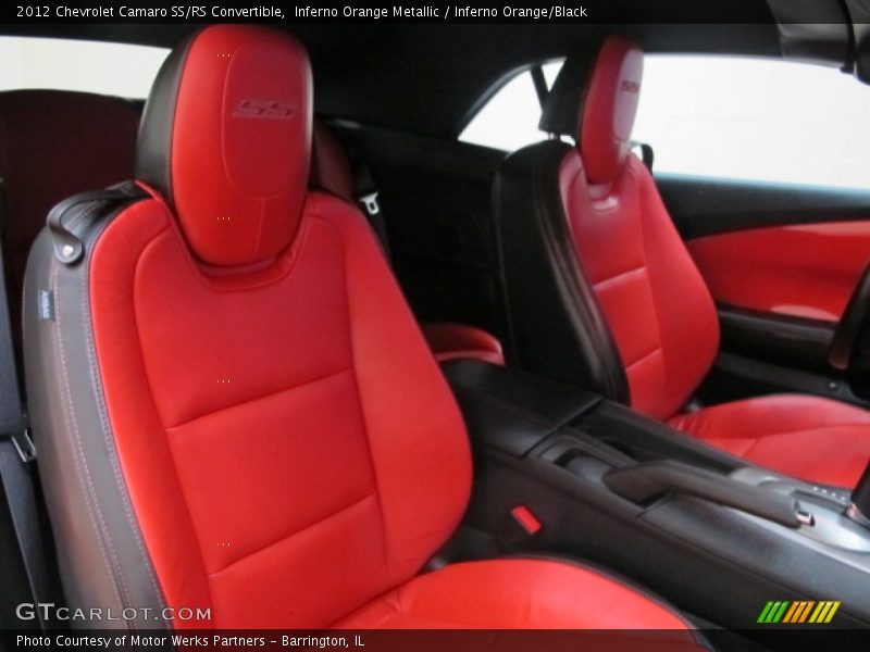 Inferno Orange Metallic / Inferno Orange/Black 2012 Chevrolet Camaro SS/RS Convertible