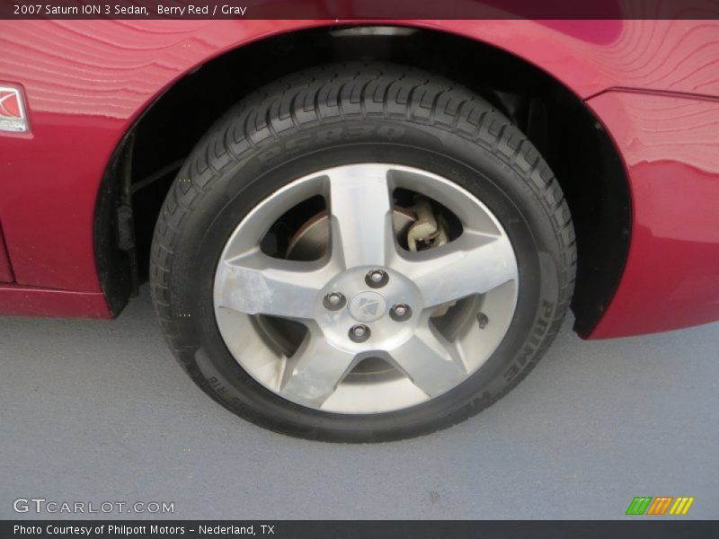 Berry Red / Gray 2007 Saturn ION 3 Sedan