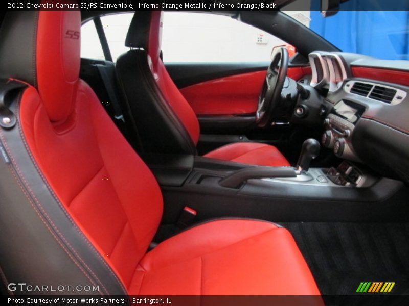 Inferno Orange Metallic / Inferno Orange/Black 2012 Chevrolet Camaro SS/RS Convertible