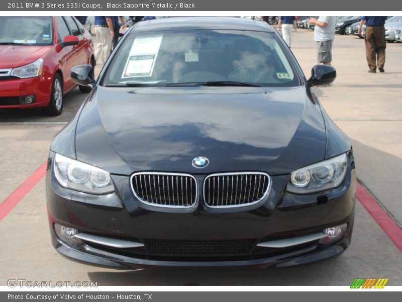 Black Sapphire Metallic / Black 2011 BMW 3 Series 335i Coupe