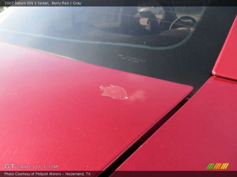 Berry Red / Gray 2007 Saturn ION 3 Sedan