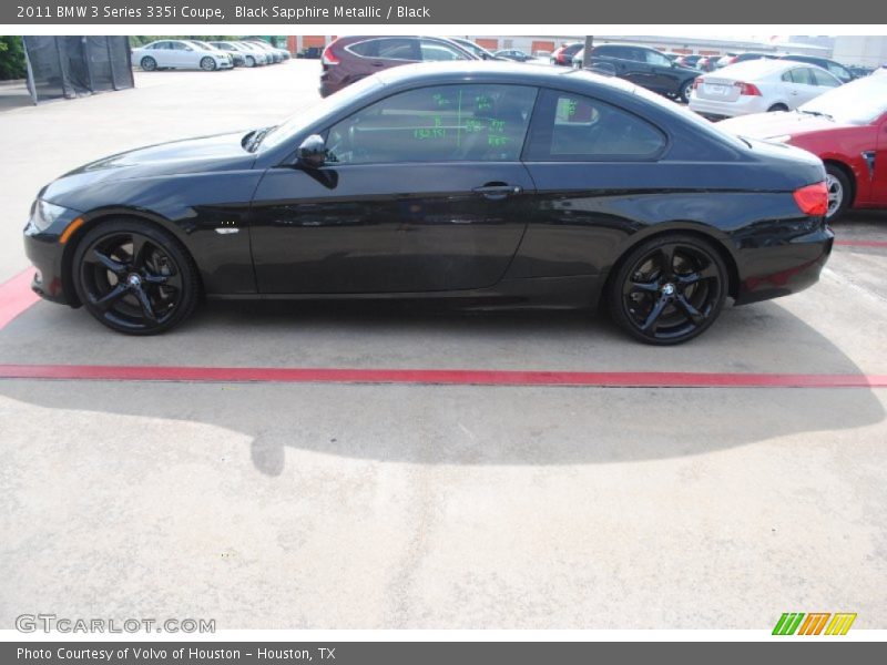 Black Sapphire Metallic / Black 2011 BMW 3 Series 335i Coupe