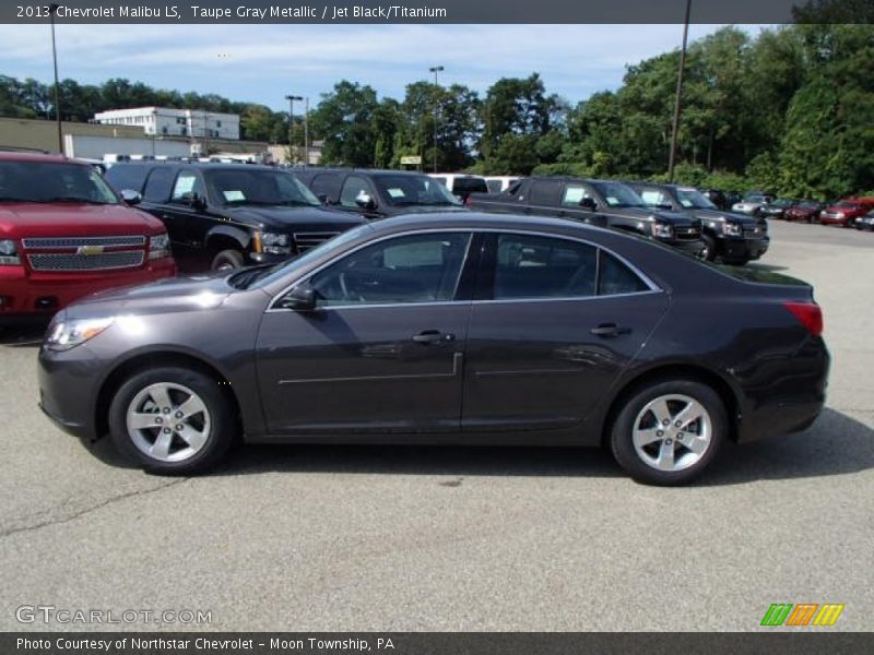 Taupe Gray Metallic / Jet Black/Titanium 2013 Chevrolet Malibu LS