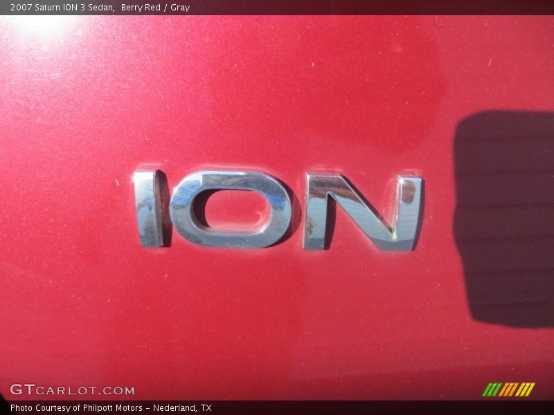 Berry Red / Gray 2007 Saturn ION 3 Sedan