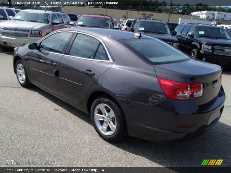 Taupe Gray Metallic / Jet Black/Titanium 2013 Chevrolet Malibu LS