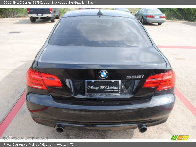 Black Sapphire Metallic / Black 2011 BMW 3 Series 335i Coupe