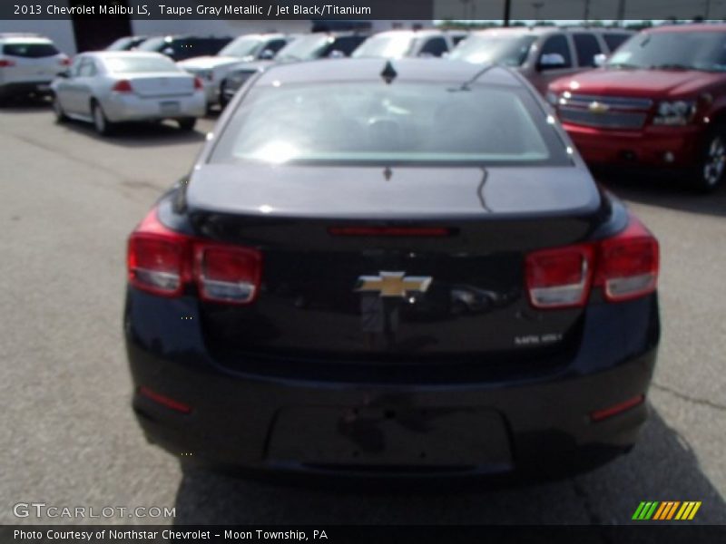 Taupe Gray Metallic / Jet Black/Titanium 2013 Chevrolet Malibu LS