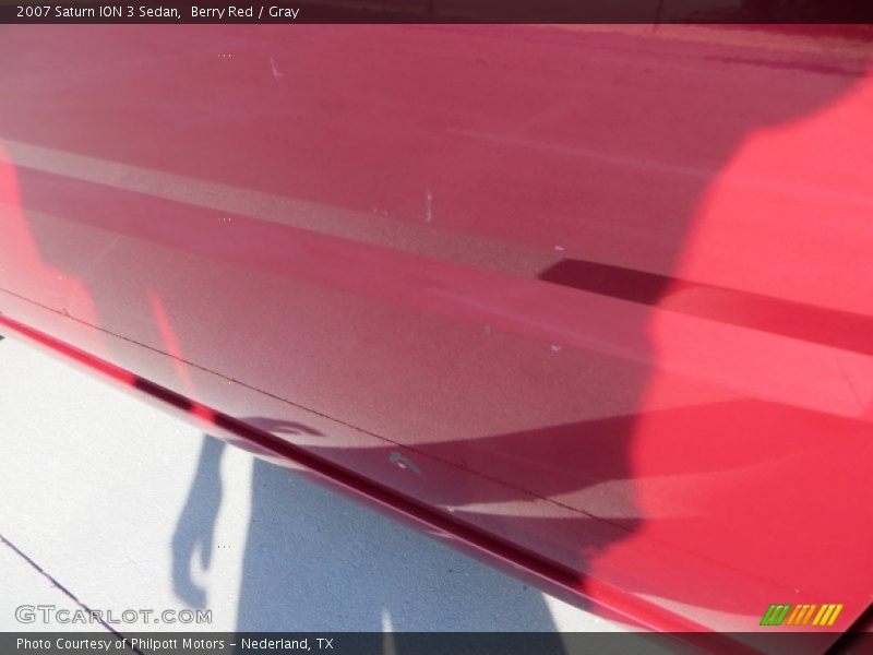 Berry Red / Gray 2007 Saturn ION 3 Sedan