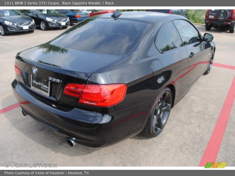Black Sapphire Metallic / Black 2011 BMW 3 Series 335i Coupe