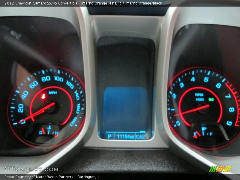Inferno Orange Metallic / Inferno Orange/Black 2012 Chevrolet Camaro SS/RS Convertible