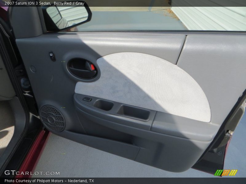 Berry Red / Gray 2007 Saturn ION 3 Sedan