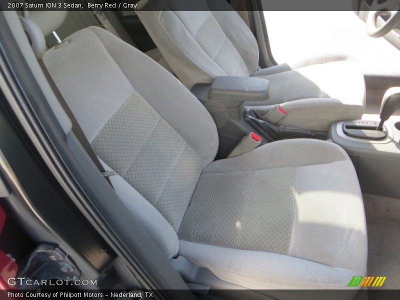 Berry Red / Gray 2007 Saturn ION 3 Sedan