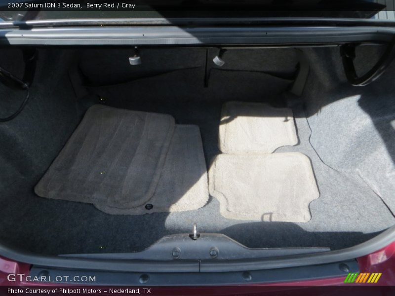 Berry Red / Gray 2007 Saturn ION 3 Sedan