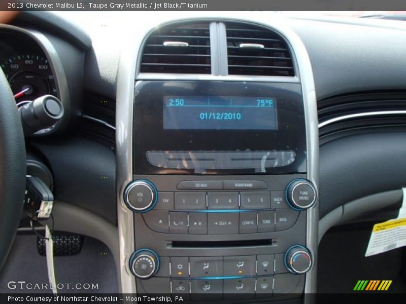 Taupe Gray Metallic / Jet Black/Titanium 2013 Chevrolet Malibu LS