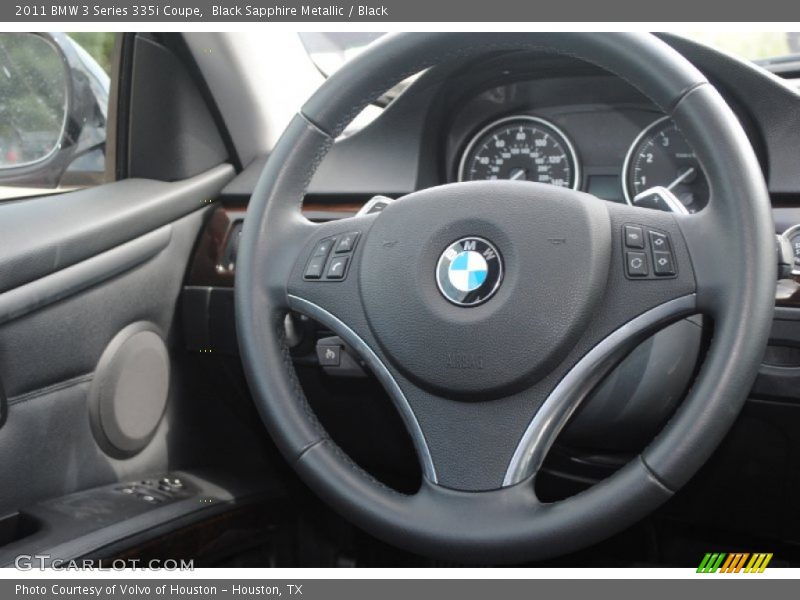 Black Sapphire Metallic / Black 2011 BMW 3 Series 335i Coupe