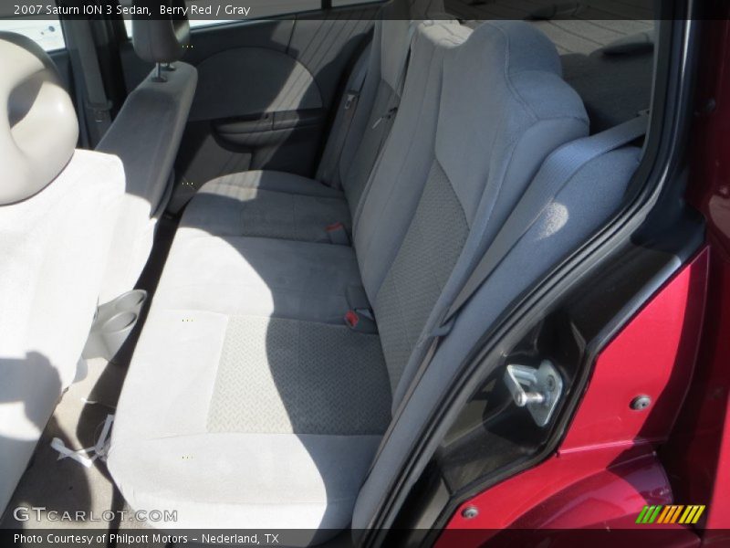Berry Red / Gray 2007 Saturn ION 3 Sedan