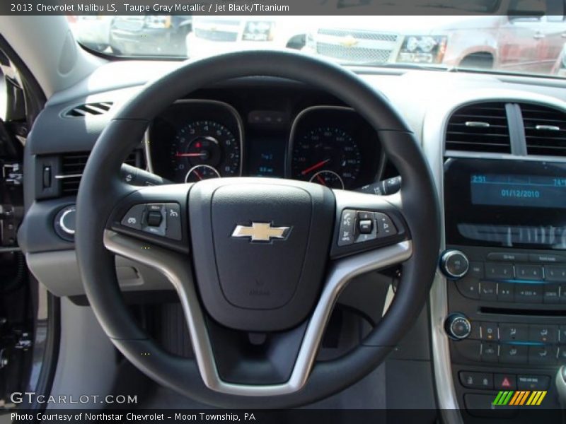 Taupe Gray Metallic / Jet Black/Titanium 2013 Chevrolet Malibu LS