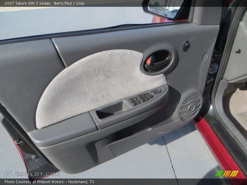 Berry Red / Gray 2007 Saturn ION 3 Sedan