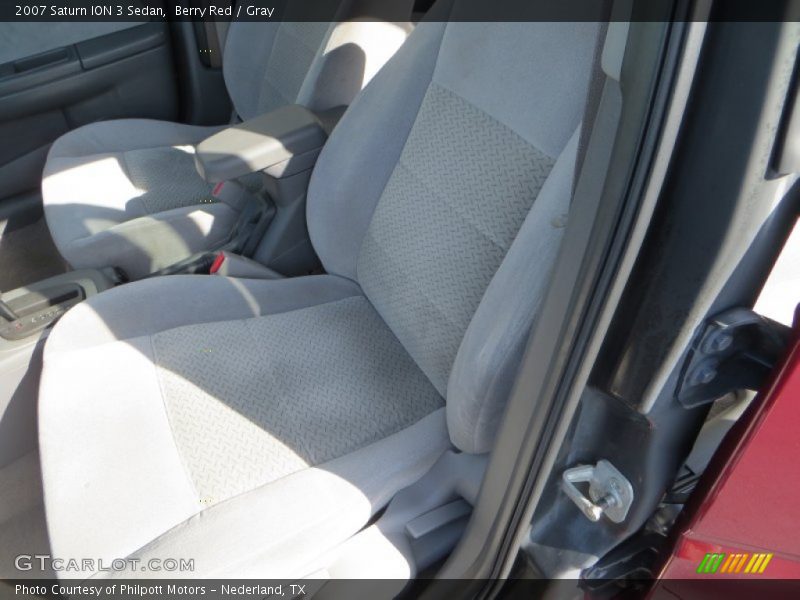 Berry Red / Gray 2007 Saturn ION 3 Sedan