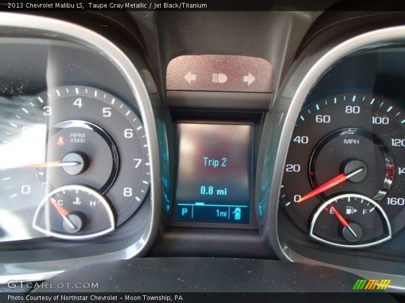 Taupe Gray Metallic / Jet Black/Titanium 2013 Chevrolet Malibu LS
