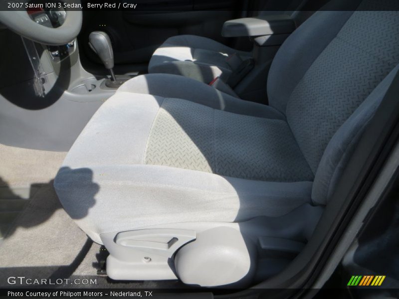 Berry Red / Gray 2007 Saturn ION 3 Sedan