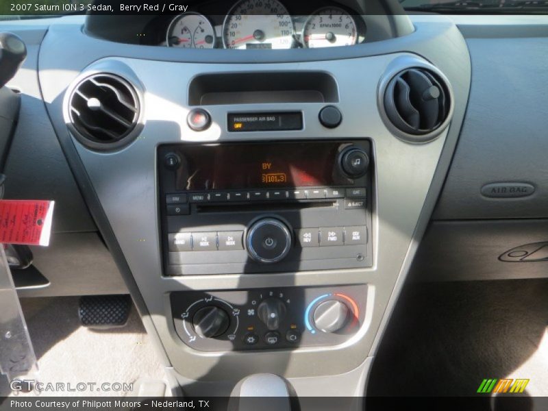 Berry Red / Gray 2007 Saturn ION 3 Sedan