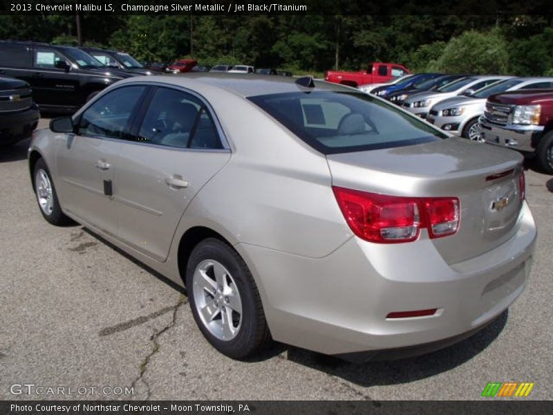 Champagne Silver Metallic / Jet Black/Titanium 2013 Chevrolet Malibu LS