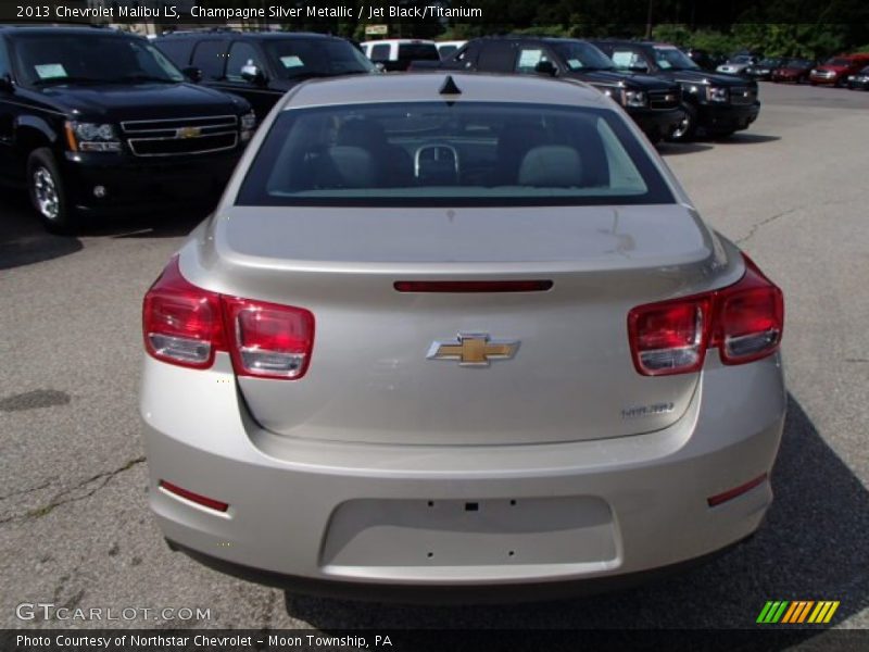Champagne Silver Metallic / Jet Black/Titanium 2013 Chevrolet Malibu LS