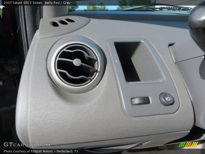 Berry Red / Gray 2007 Saturn ION 3 Sedan