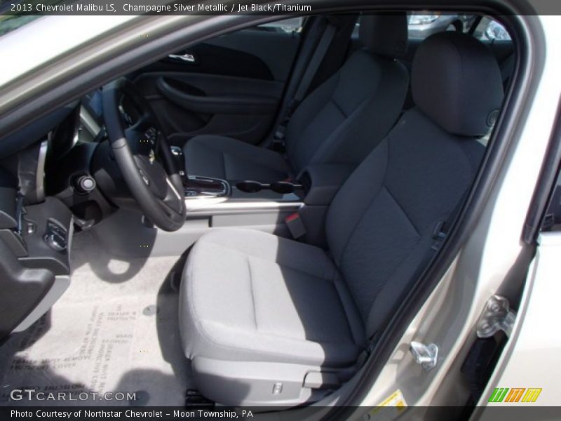 Champagne Silver Metallic / Jet Black/Titanium 2013 Chevrolet Malibu LS