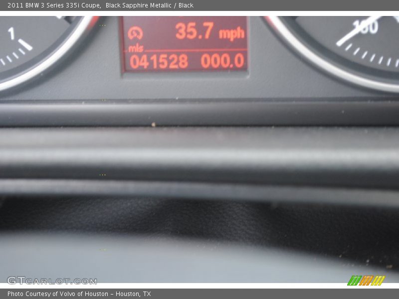 Black Sapphire Metallic / Black 2011 BMW 3 Series 335i Coupe