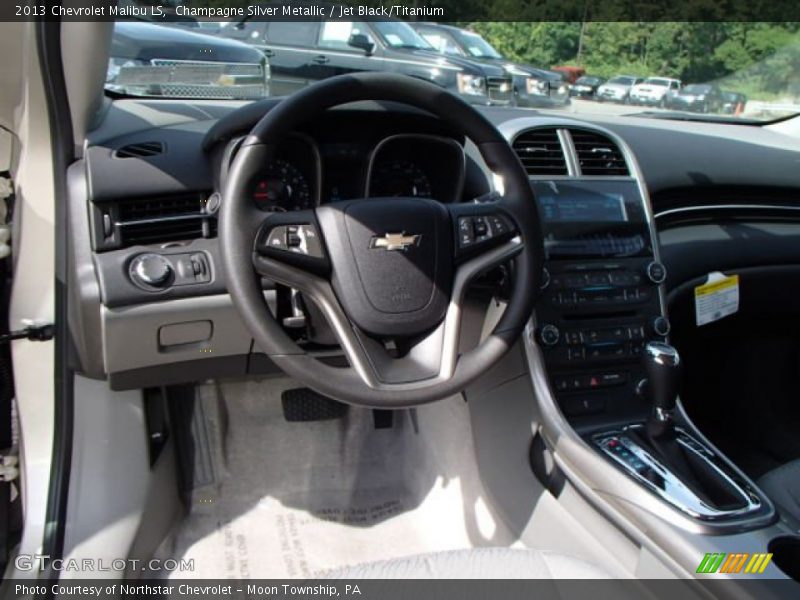 Champagne Silver Metallic / Jet Black/Titanium 2013 Chevrolet Malibu LS