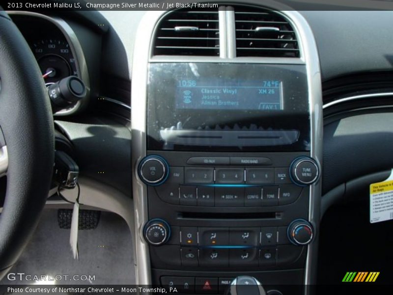 Champagne Silver Metallic / Jet Black/Titanium 2013 Chevrolet Malibu LS