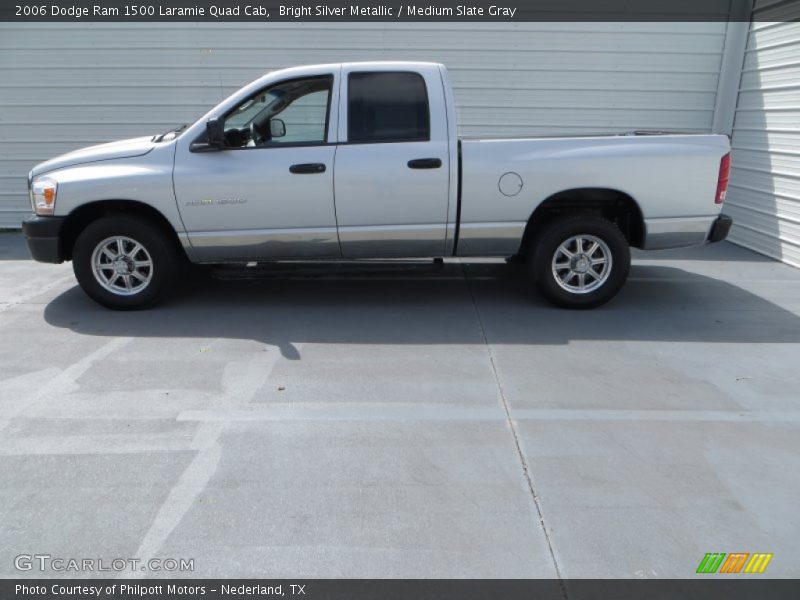 Bright Silver Metallic / Medium Slate Gray 2006 Dodge Ram 1500 Laramie Quad Cab