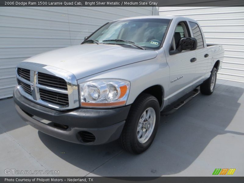 Bright Silver Metallic / Medium Slate Gray 2006 Dodge Ram 1500 Laramie Quad Cab