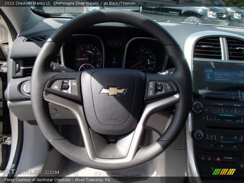 Champagne Silver Metallic / Jet Black/Titanium 2013 Chevrolet Malibu LS