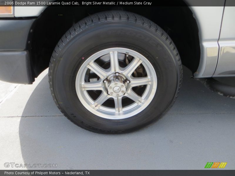 Bright Silver Metallic / Medium Slate Gray 2006 Dodge Ram 1500 Laramie Quad Cab