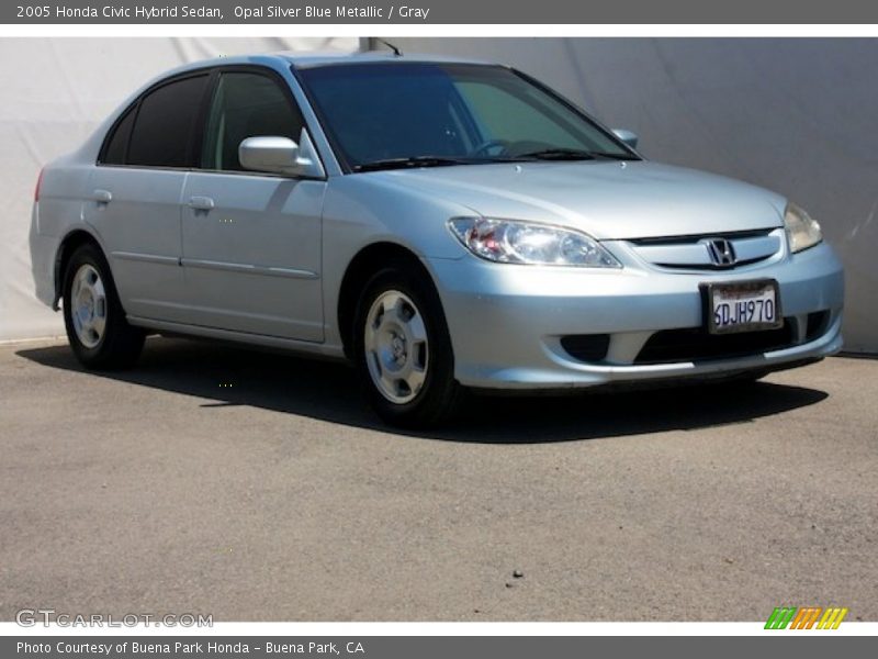 Opal Silver Blue Metallic / Gray 2005 Honda Civic Hybrid Sedan