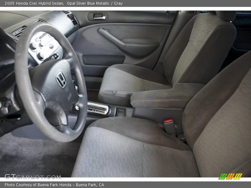 Opal Silver Blue Metallic / Gray 2005 Honda Civic Hybrid Sedan