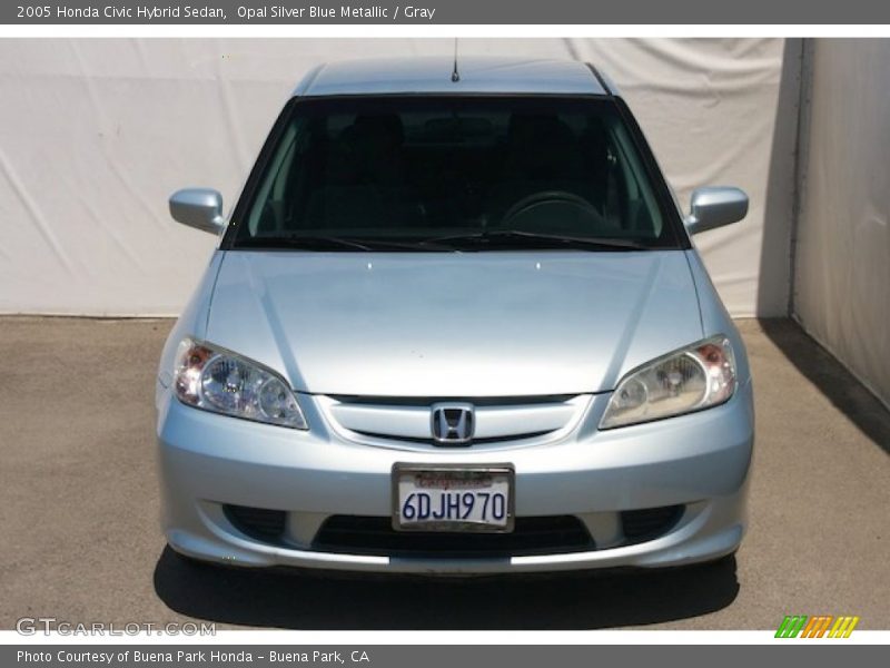 Opal Silver Blue Metallic / Gray 2005 Honda Civic Hybrid Sedan