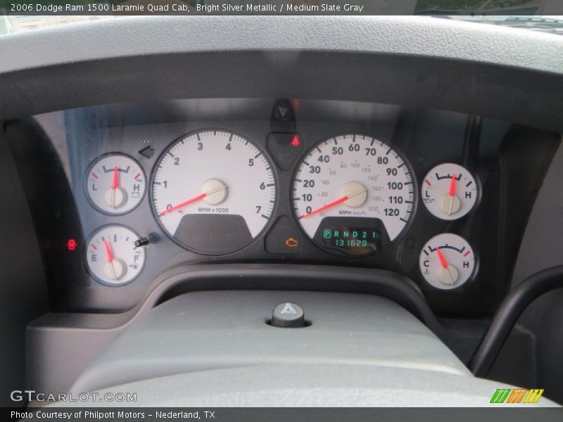 Bright Silver Metallic / Medium Slate Gray 2006 Dodge Ram 1500 Laramie Quad Cab