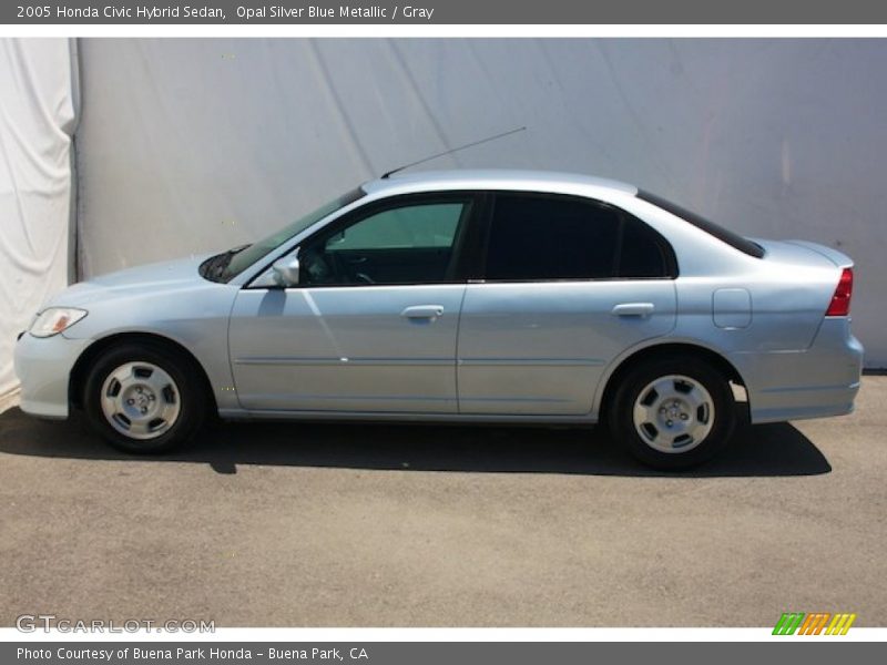 Opal Silver Blue Metallic / Gray 2005 Honda Civic Hybrid Sedan