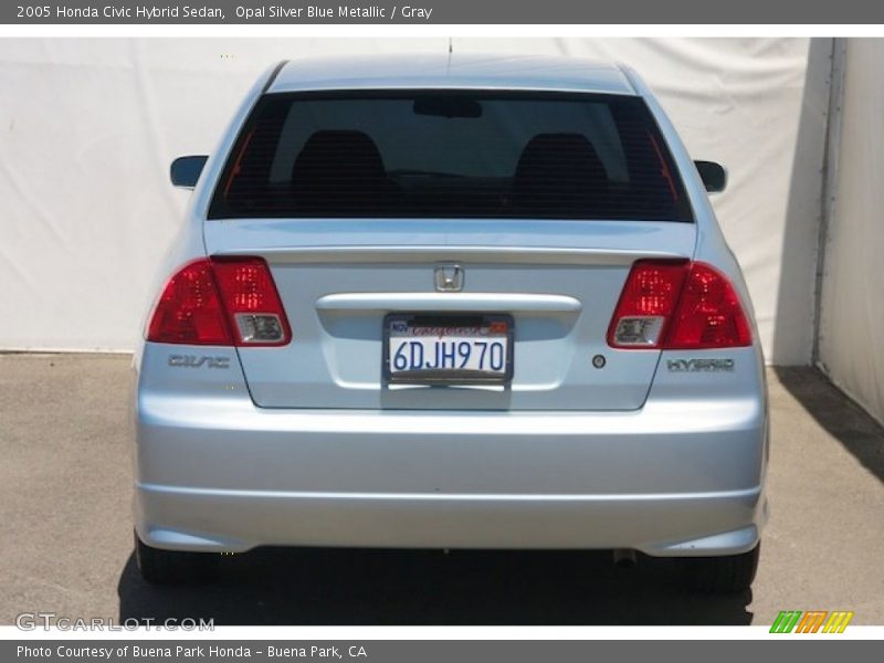 Opal Silver Blue Metallic / Gray 2005 Honda Civic Hybrid Sedan