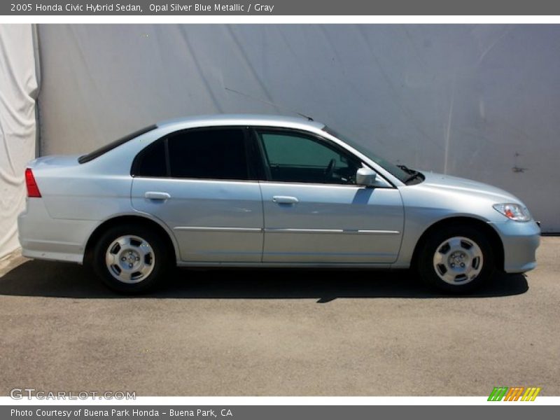 Opal Silver Blue Metallic / Gray 2005 Honda Civic Hybrid Sedan