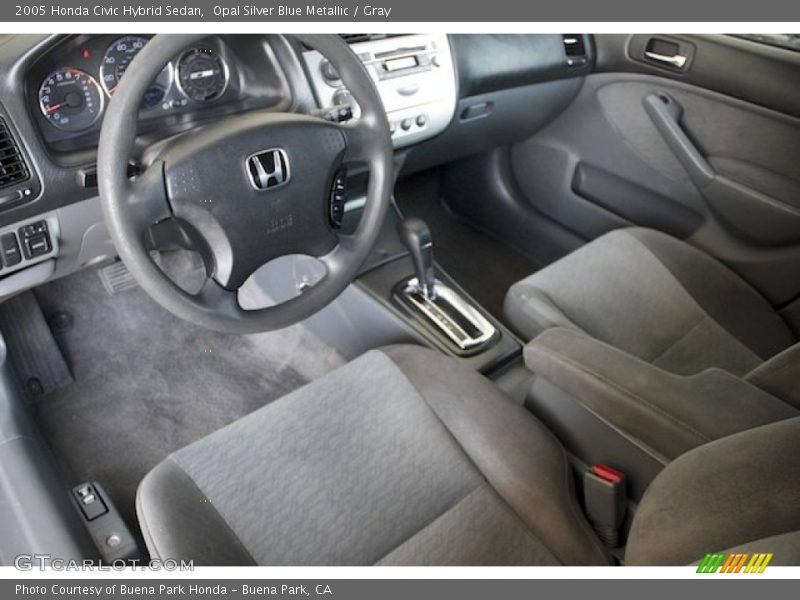 Opal Silver Blue Metallic / Gray 2005 Honda Civic Hybrid Sedan