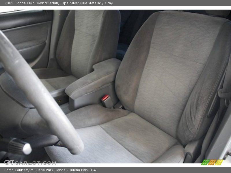 Opal Silver Blue Metallic / Gray 2005 Honda Civic Hybrid Sedan