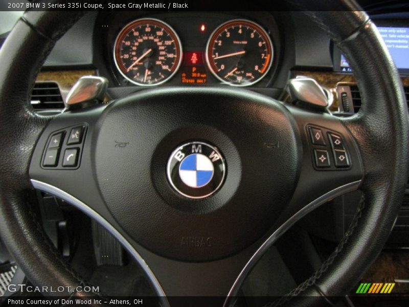 Space Gray Metallic / Black 2007 BMW 3 Series 335i Coupe