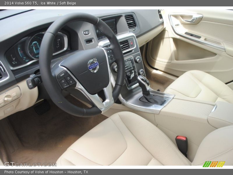 Ice White / Soft Beige 2014 Volvo S60 T5